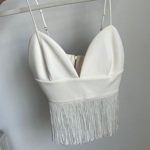 White crop top from express.